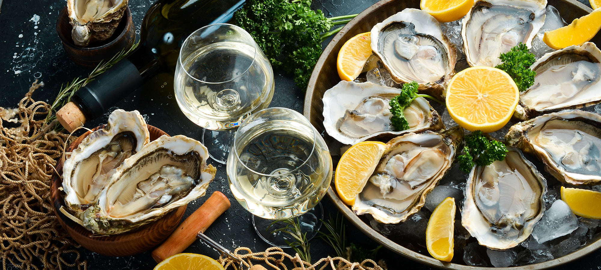 types of champagne; champagne and oysters