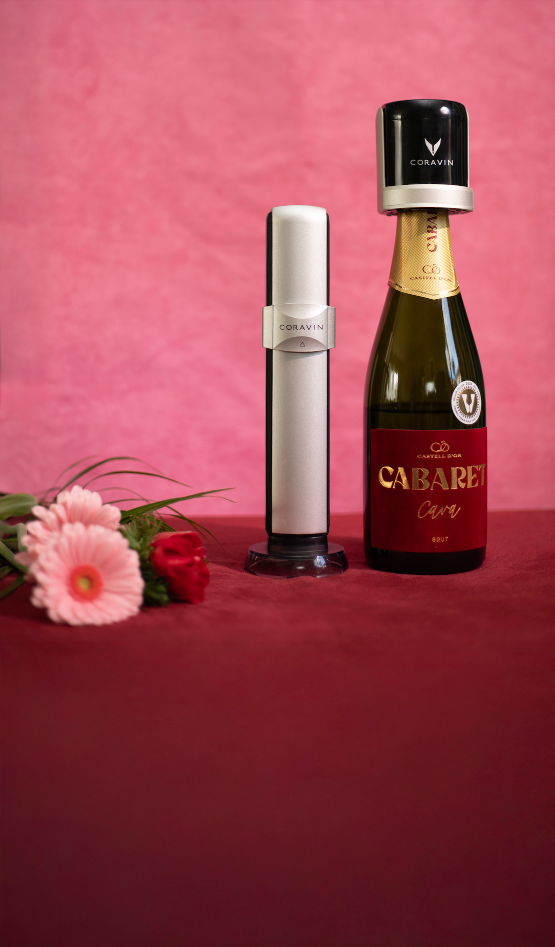 Let Mom Pour A Glass of Sparkling from Any Bottle, Anytime​